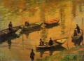 Pêcheurs sur la Seine à Poissy Claude Monet